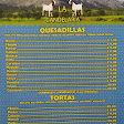 Carnitas tacos menu